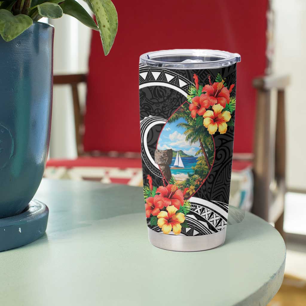 Hafa Adai Guam Tumbler Cup Guahan Seal Chamorro Stones Tribal