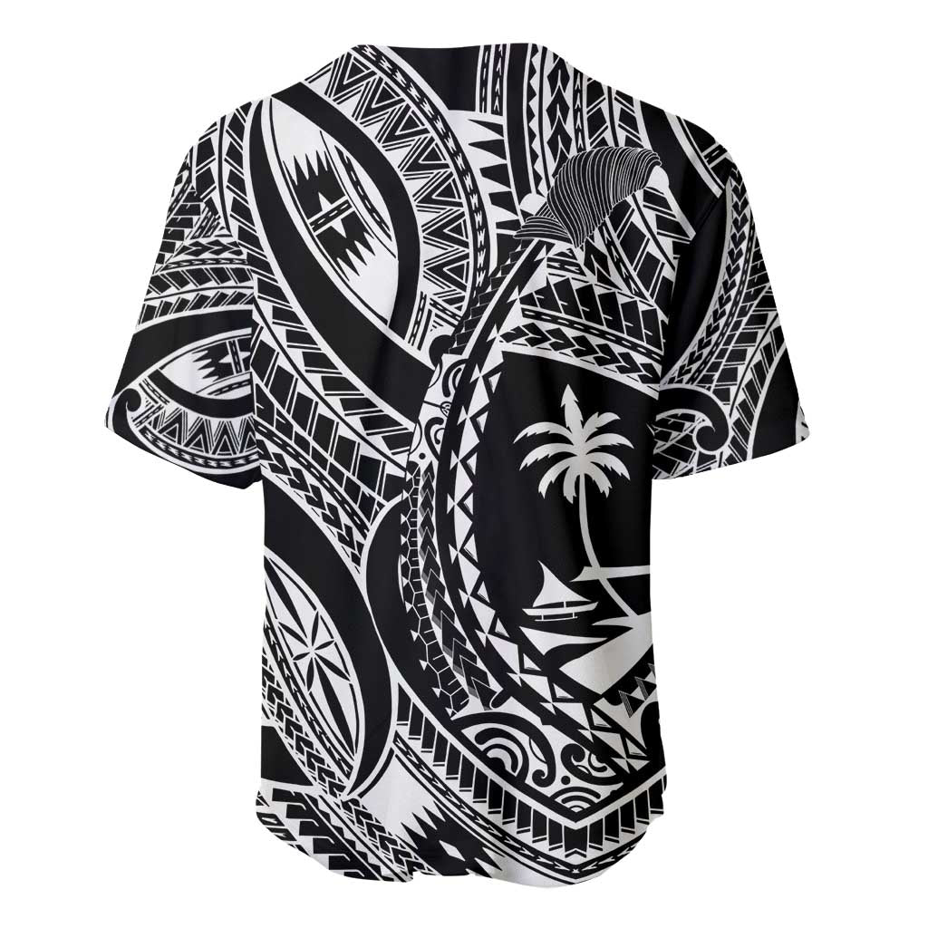 Hafa Adai Guam Inspired Tattoo Baseball Jersey