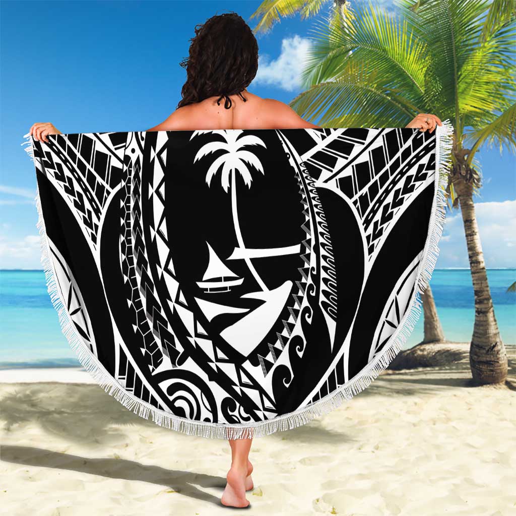Hafa Adai Guam Inspired Tattoo Beach Blanket