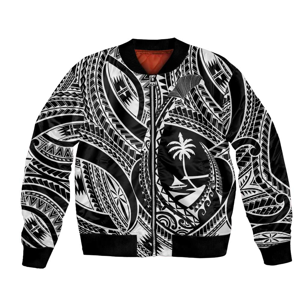 Hafa Adai Guam Inspired Tattoo Bomber Jacket