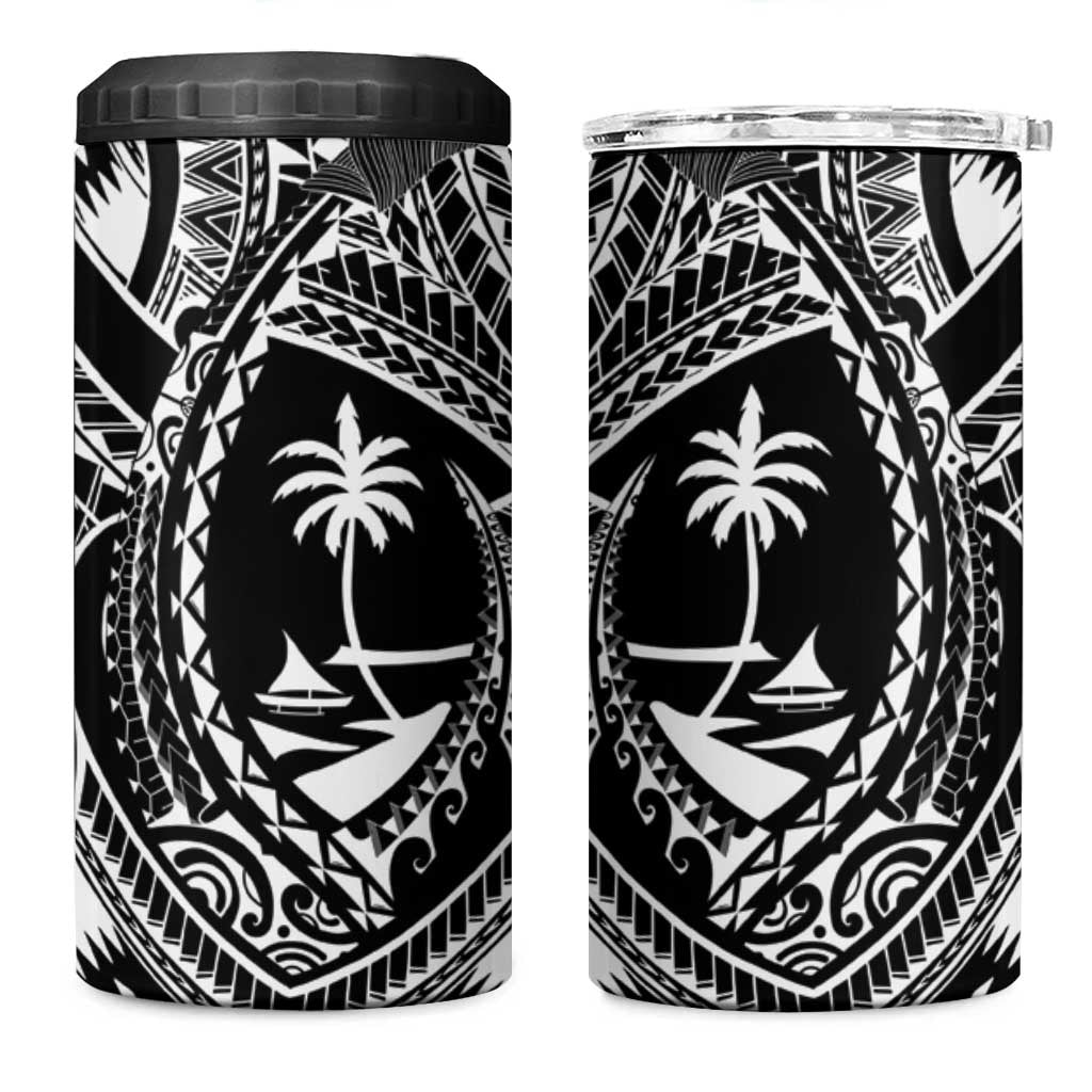 Hafa Adai Guam Inspired Tattoo 4 in 1 Can Cooler Tumbler