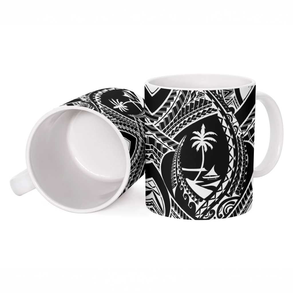 Hafa Adai Guam Inspired Tattoo Ceramic Mug - Polynesian Pride