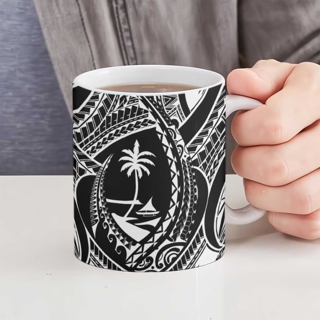 Hafa Adai Guam Inspired Tattoo Ceramic Mug - Polynesian Pride