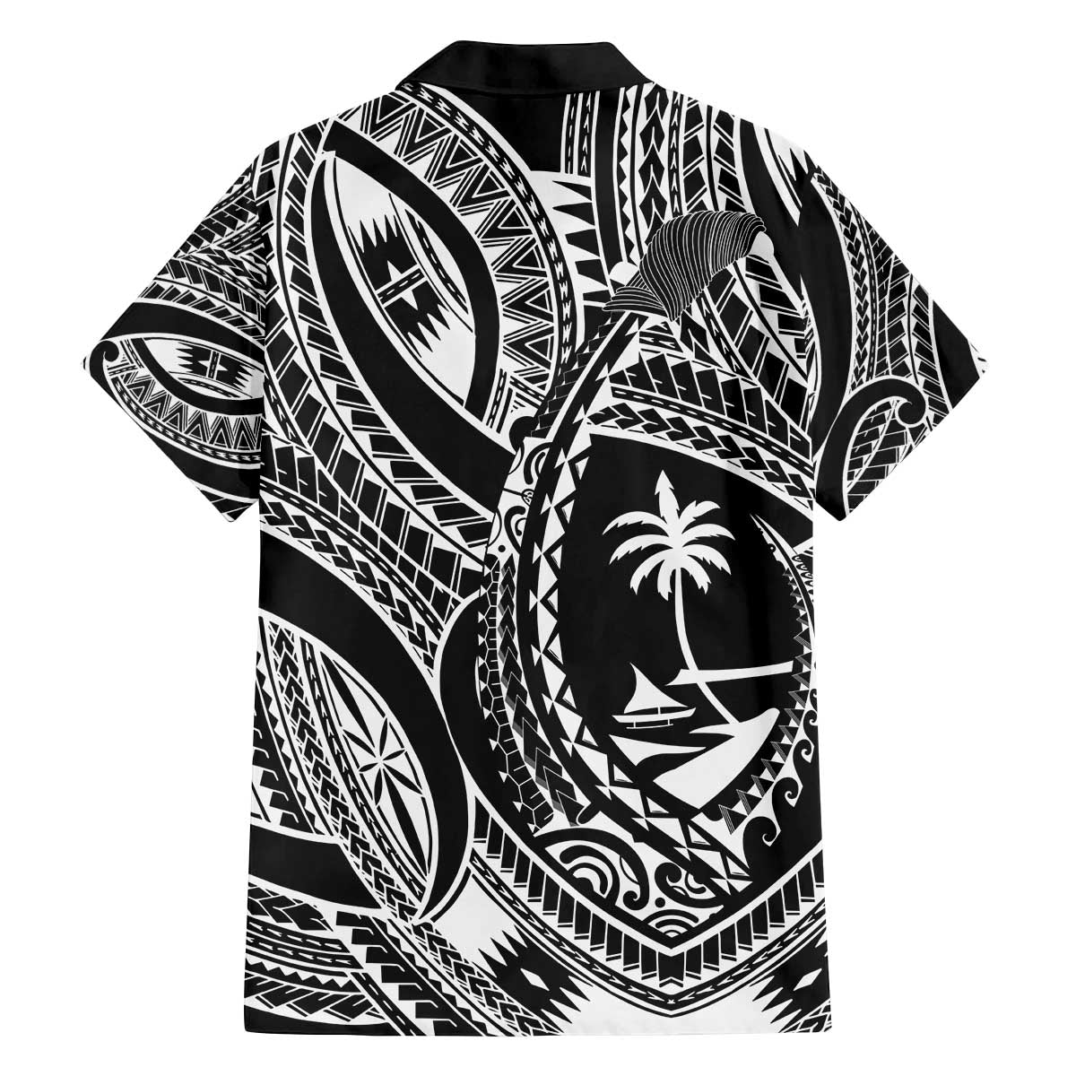 Hafa Adai Guam Inspired Tattoo Family Matching Off The Shoulder Long Sleeve Dress and Hawaiian Shirt