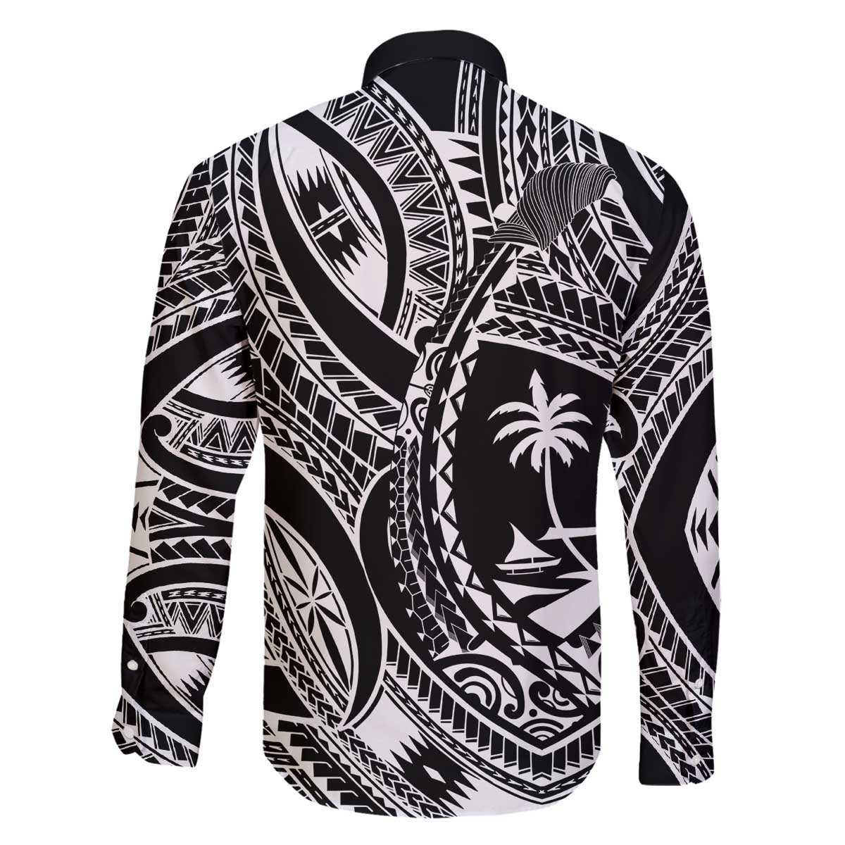 Hafa Adai Guam Inspired Tattoo Family Matching Off The Shoulder Long Sleeve Dress and Hawaiian Shirt