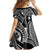 Hafa Adai Guam Inspired Tattoo Family Matching Off Shoulder Short Dress and Hawaiian Shirt
