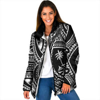 Hafa Adai Guam Inspired Tattoo Padded Jacket - Polynesian Pride