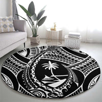 Hafa Adai Guam Inspired Tattoo Round Carpet