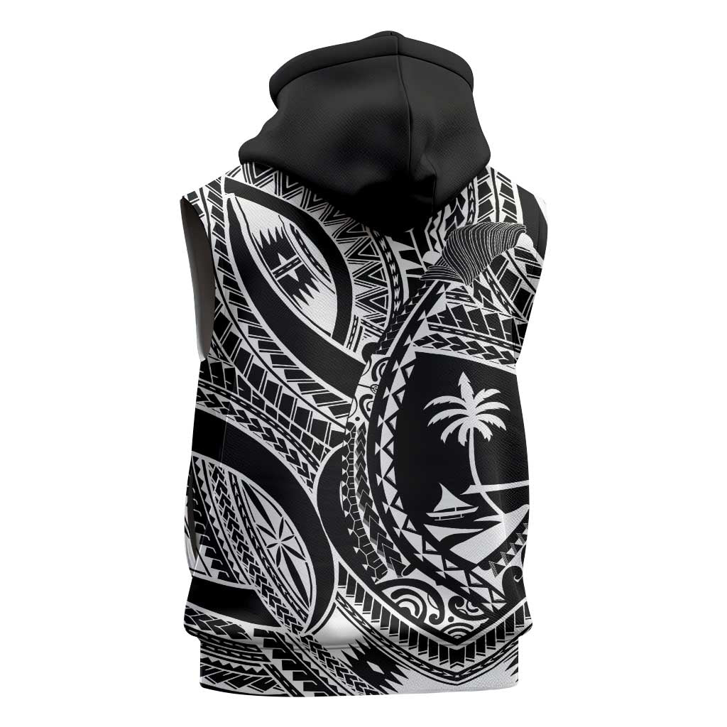 Hafa Adai Guam Inspired Tattoo Sleeveless Hoodie LT9 - Polynesian Pride