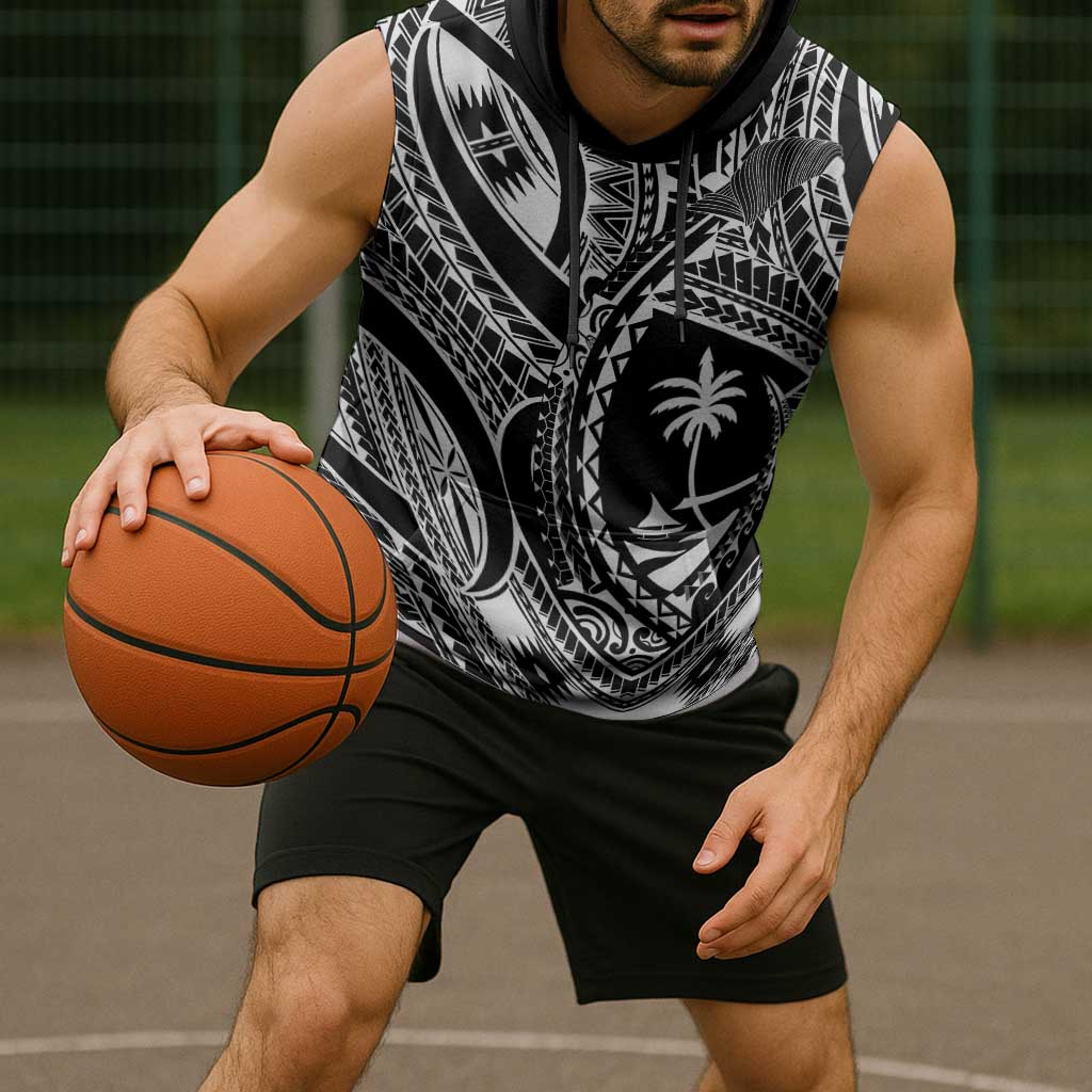 Hafa Adai Guam Inspired Tattoo Sleeveless Hoodie LT9 - Polynesian Pride