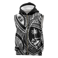 Hafa Adai Guam Inspired Tattoo Sleeveless Zip Hoodie - Polynesian Pride