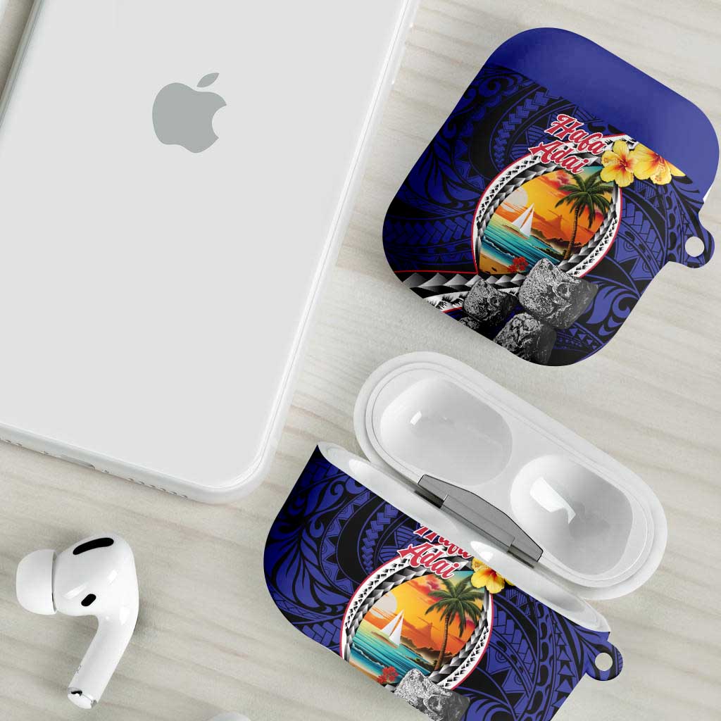 Hafa Adai Guam Seal Latte Stones Artwork AirPods Case - Polynesian Pride