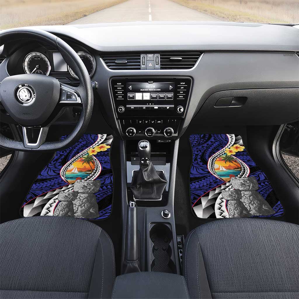 Hafa Adai Guam Seal Latte Stones Artwork Car Mats