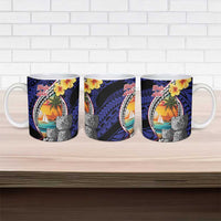 Hafa Adai Guam Seal Latte Stones Artwork Ceramic Mug - Polynesian Pride