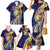 Hafa Adai Guam Seal Latte Stones Artwork Family Matching Mermaid Dress and Hawaiian Shirt