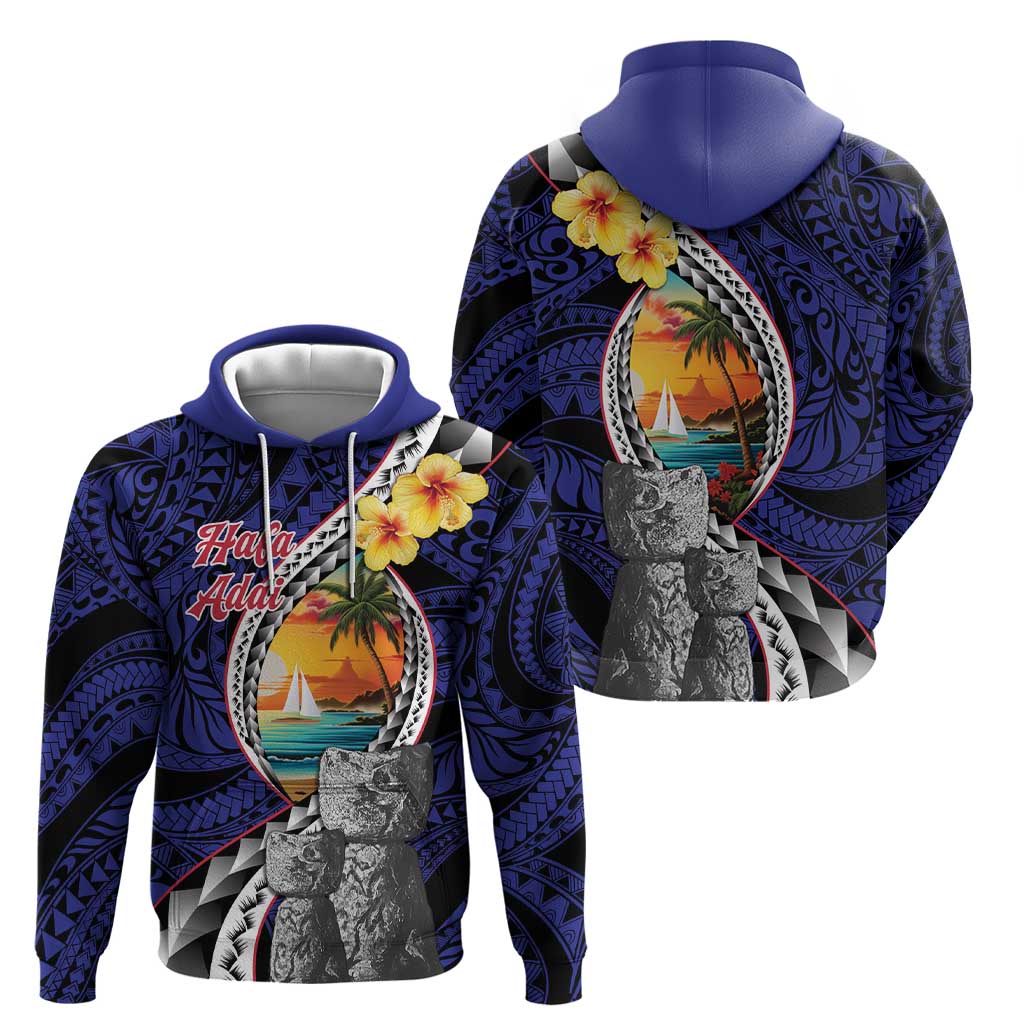 Hafa Adai Guam Seal Latte Stones Artwork Hoodie