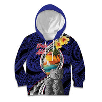 Hafa Adai Guam Seal Latte Stones Artwork Kid Hoodie