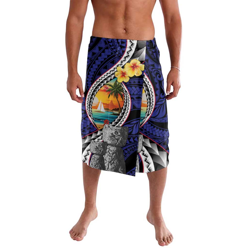 Hafa Adai Guam Seal Latte Stones Artwork Lavalava