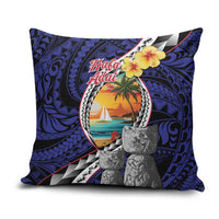 Hafa Adai Guam Seal Latte Stones Artwork Pillow Cover - Polynesian Pride