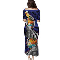 Hafa Adai Guam Seal Latte Stones Artwork Puletasi