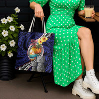 Hafa Adai Guam Seal Latte Stones Artwork Tote Bag - Polynesian Pride