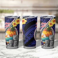 Hafa Adai Guam Seal Latte Stones Artwork Tumbler Cup