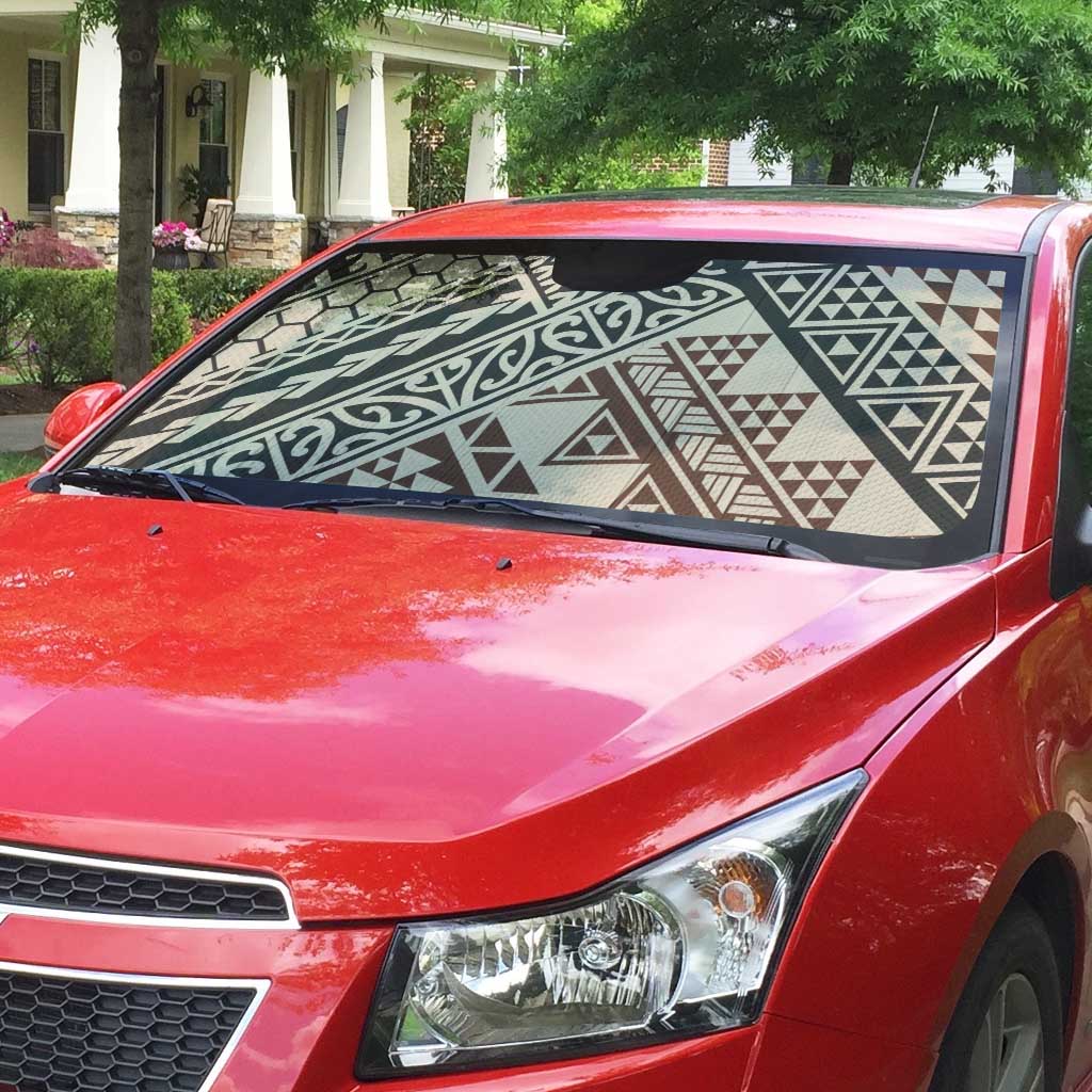 Niho Taniwha Kowhaiwhai Auto Sun Shade LT9 - Polynesian Pride