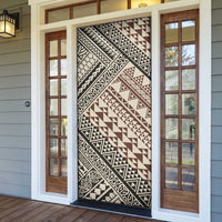 Niho Taniwha Kowhaiwhai Door Cover - Polynesian Pride