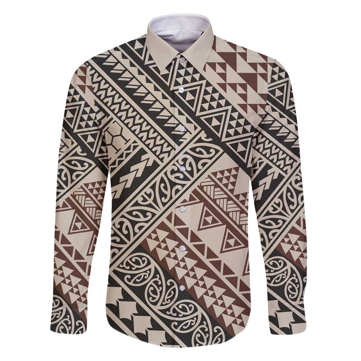 Niho Taniwha Kowhaiwhai Family Matching Off The Shoulder Long Sleeve Dress and Hawaiian Shirt