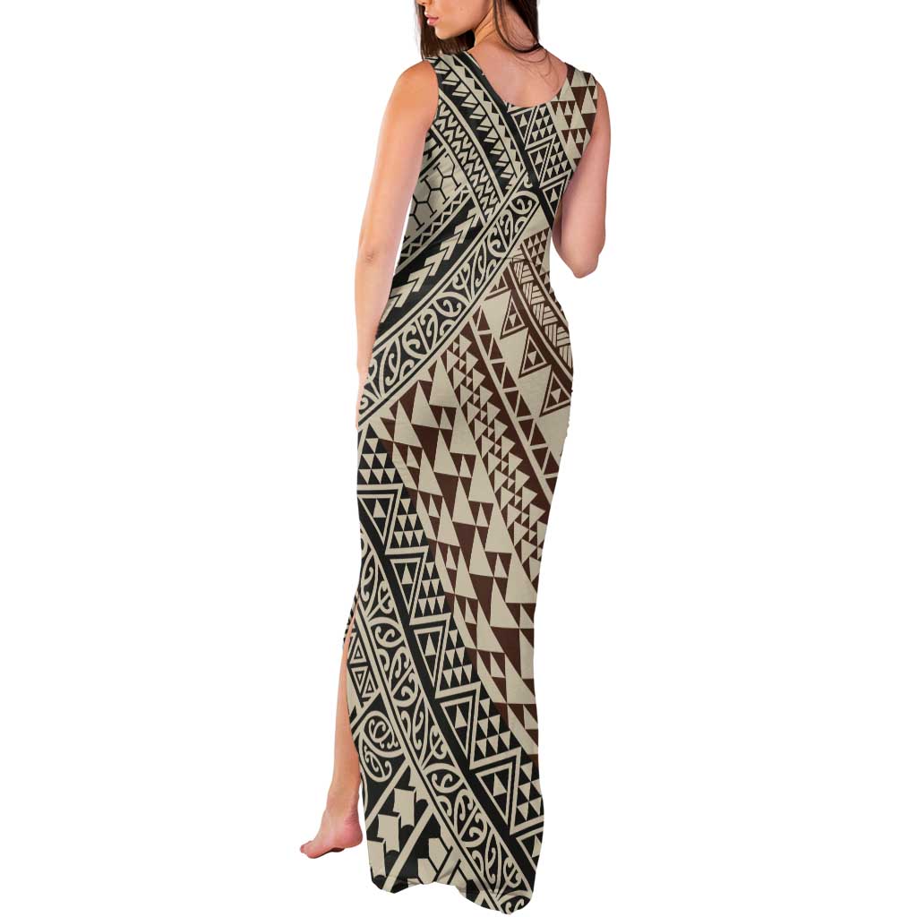 Niho Taniwha Kowhaiwhai Tank Maxi Dress