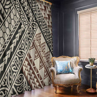 Niho Taniwha Kowhaiwhai Window Curtain