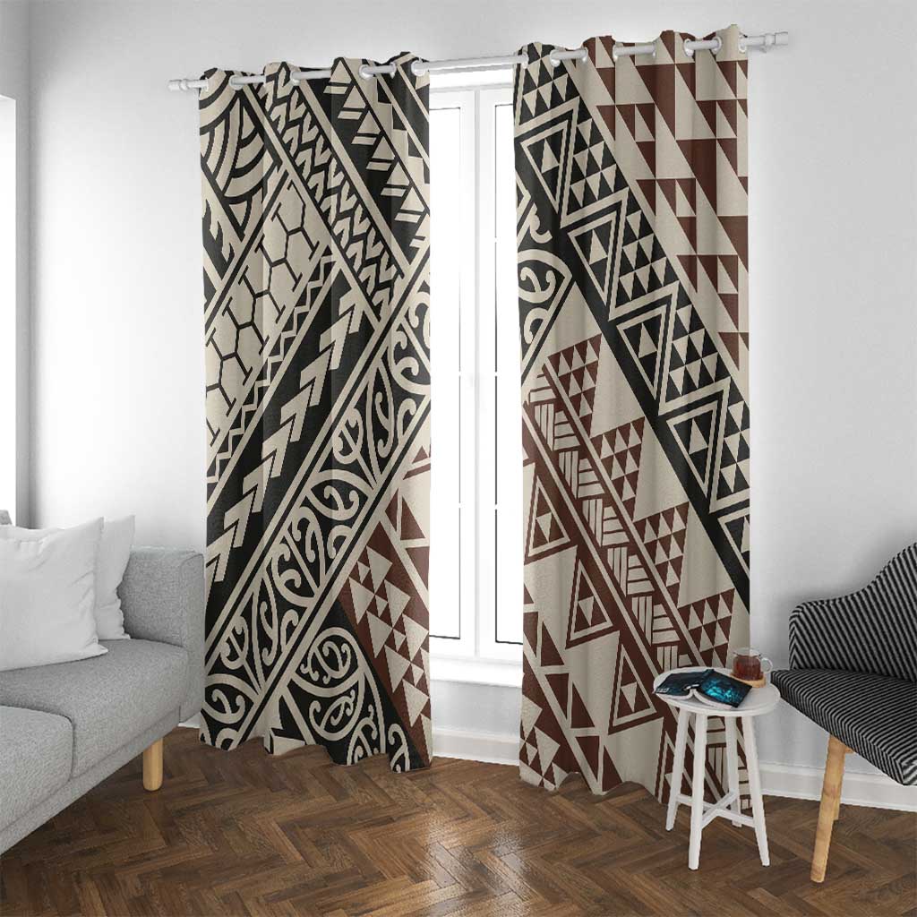Niho Taniwha Kowhaiwhai Window Curtain