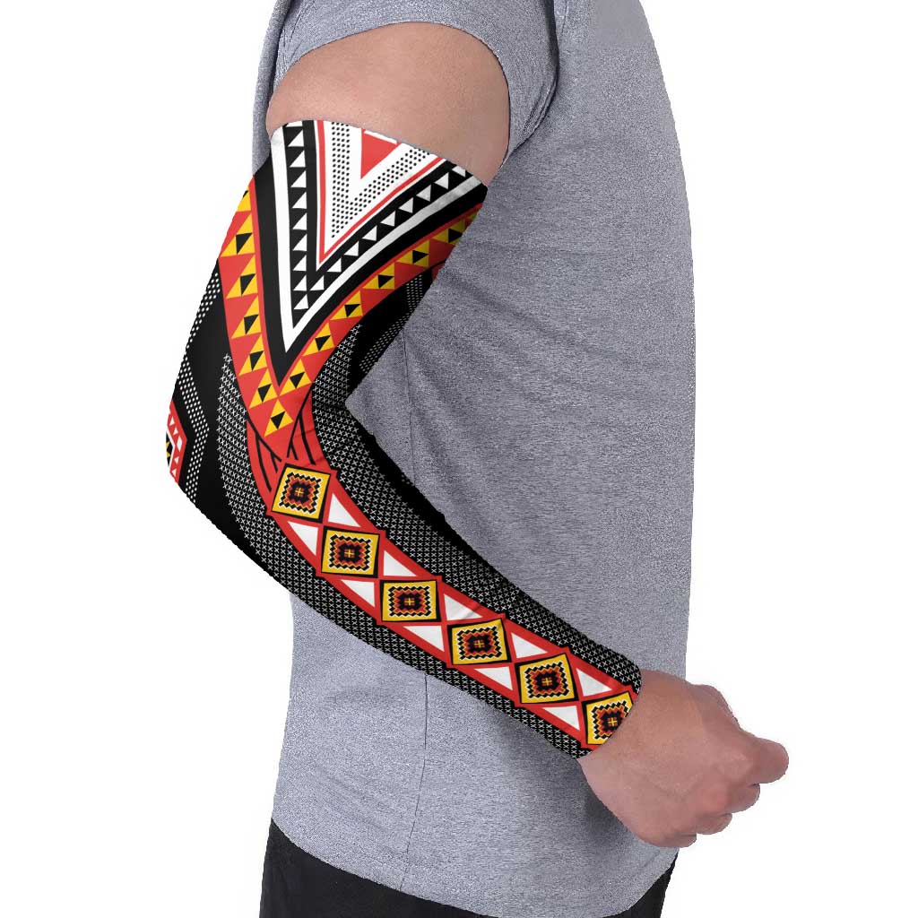 Niho Taniwha Taniko Motif Arm Sleeves - Polynesian Pride