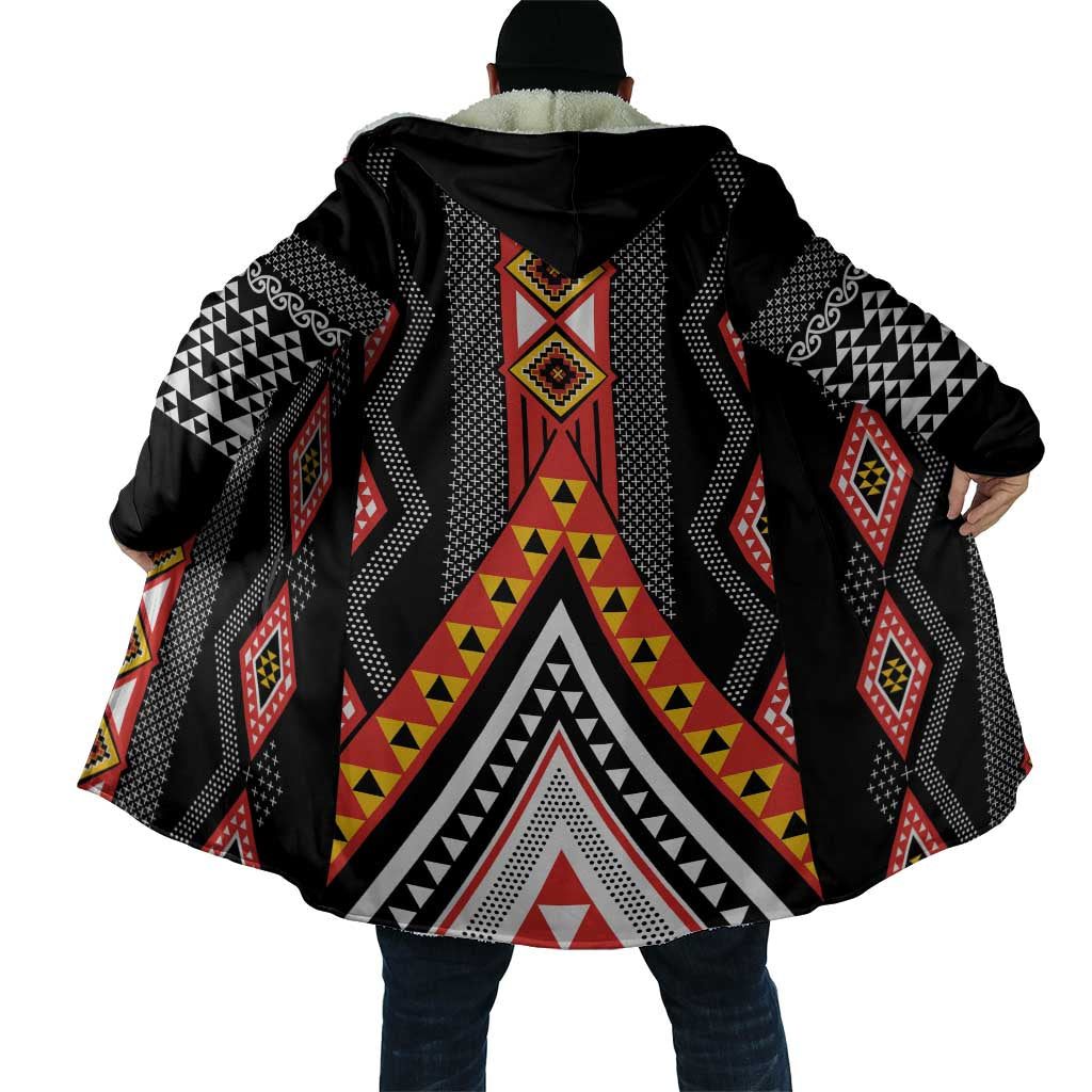 Niho Taniwha Taniko Motif Cloak - Polynesian Pride