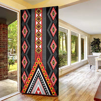 Niho Taniwha Taniko Motif Door Cover - Polynesian Pride