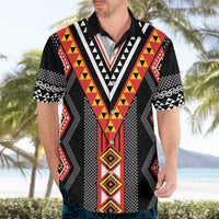 Niho Taniwha Taniko Motif Hawaiian Shirt