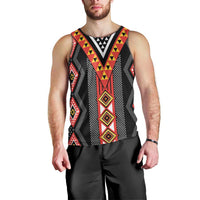 Niho Taniwha Taniko Motif Men Tank Top