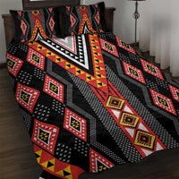 Niho Taniwha Taniko Motif Quilt Bed Set