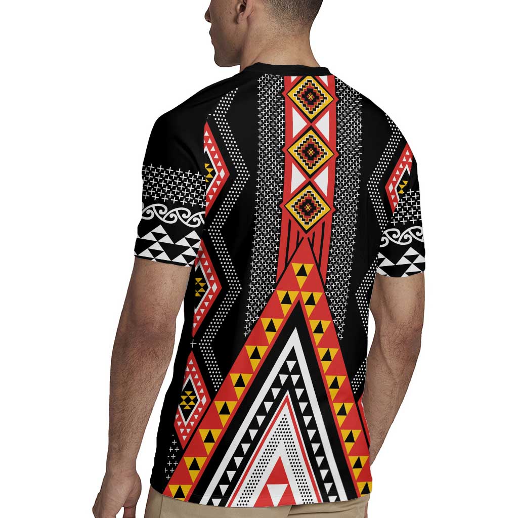 Niho Taniwha Taniko Motif Rugby Jersey