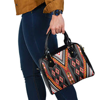 Niho Taniwha Taniko Motif Shoulder Handbag