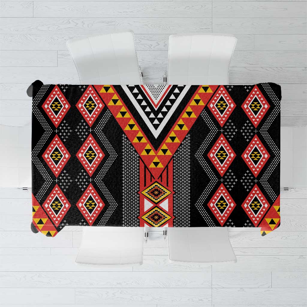 Niho Taniwha Taniko Motif Tablecloth