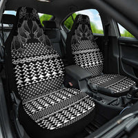 Black Taniko Kowhaiwhai Tukutuku Motif Car Seat Cover