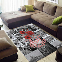 ANZAC Day Gallipoli Campaign Area Rug To The End They Remain