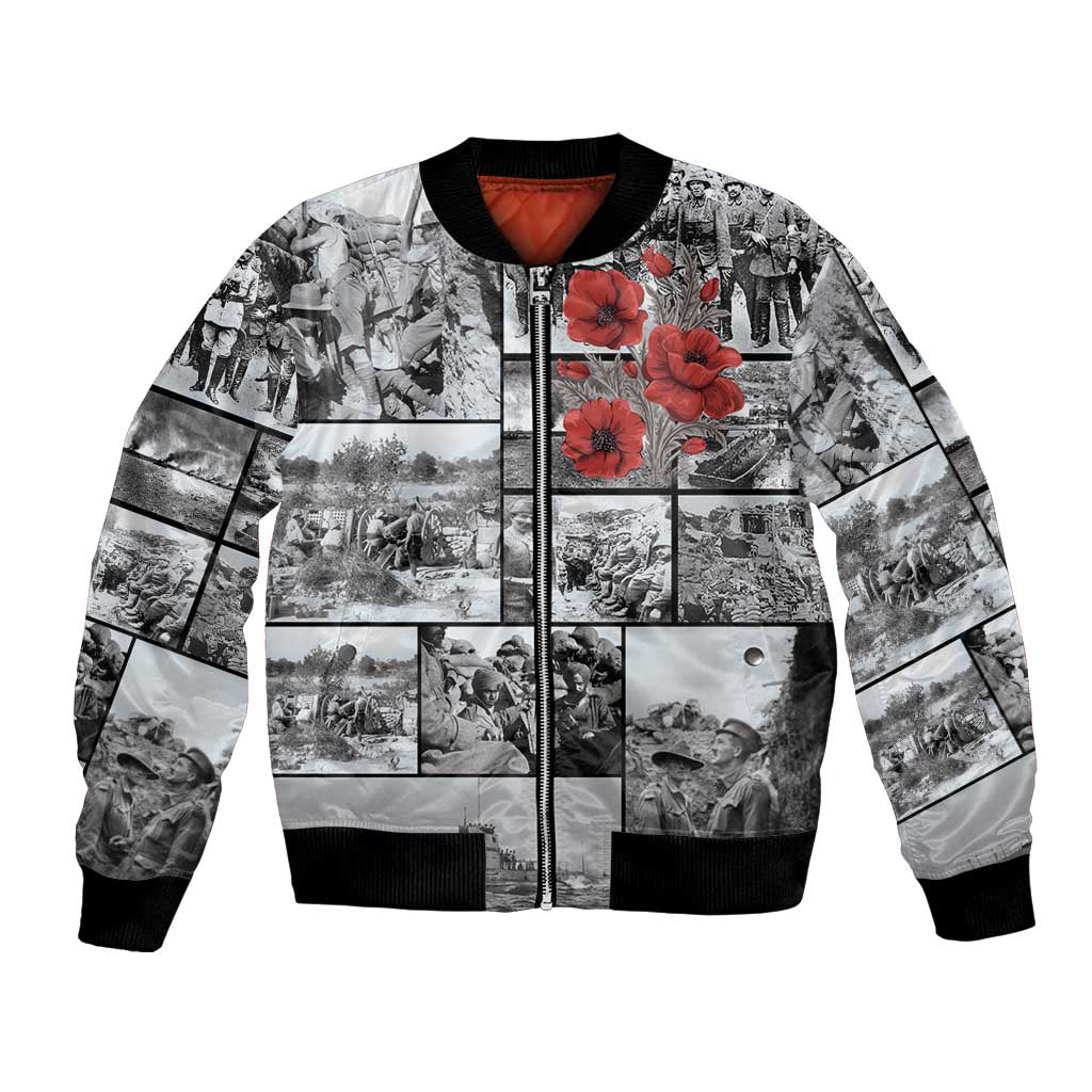 ANZAC Day Gallipoli Campaign Bomber Jacket To The End They Remain