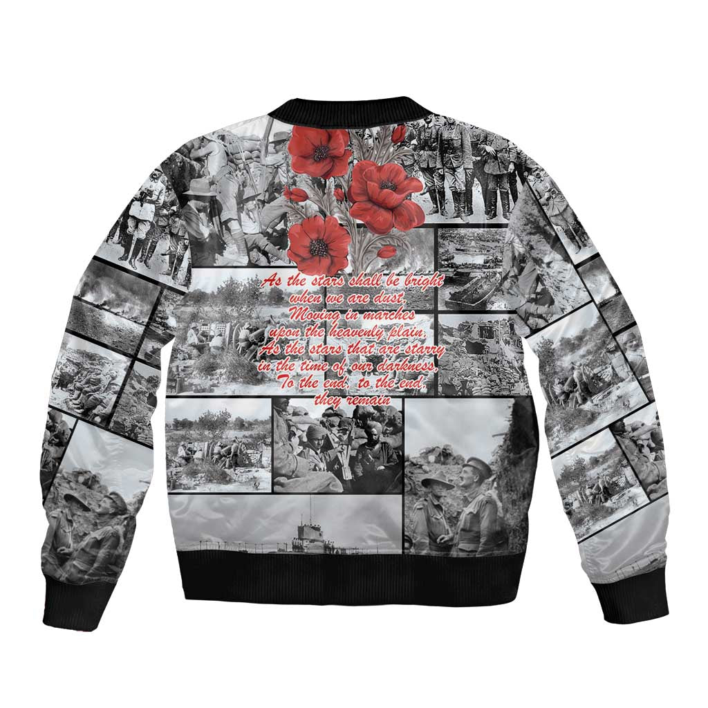 ANZAC Day Gallipoli Campaign Bomber Jacket To The End They Remain