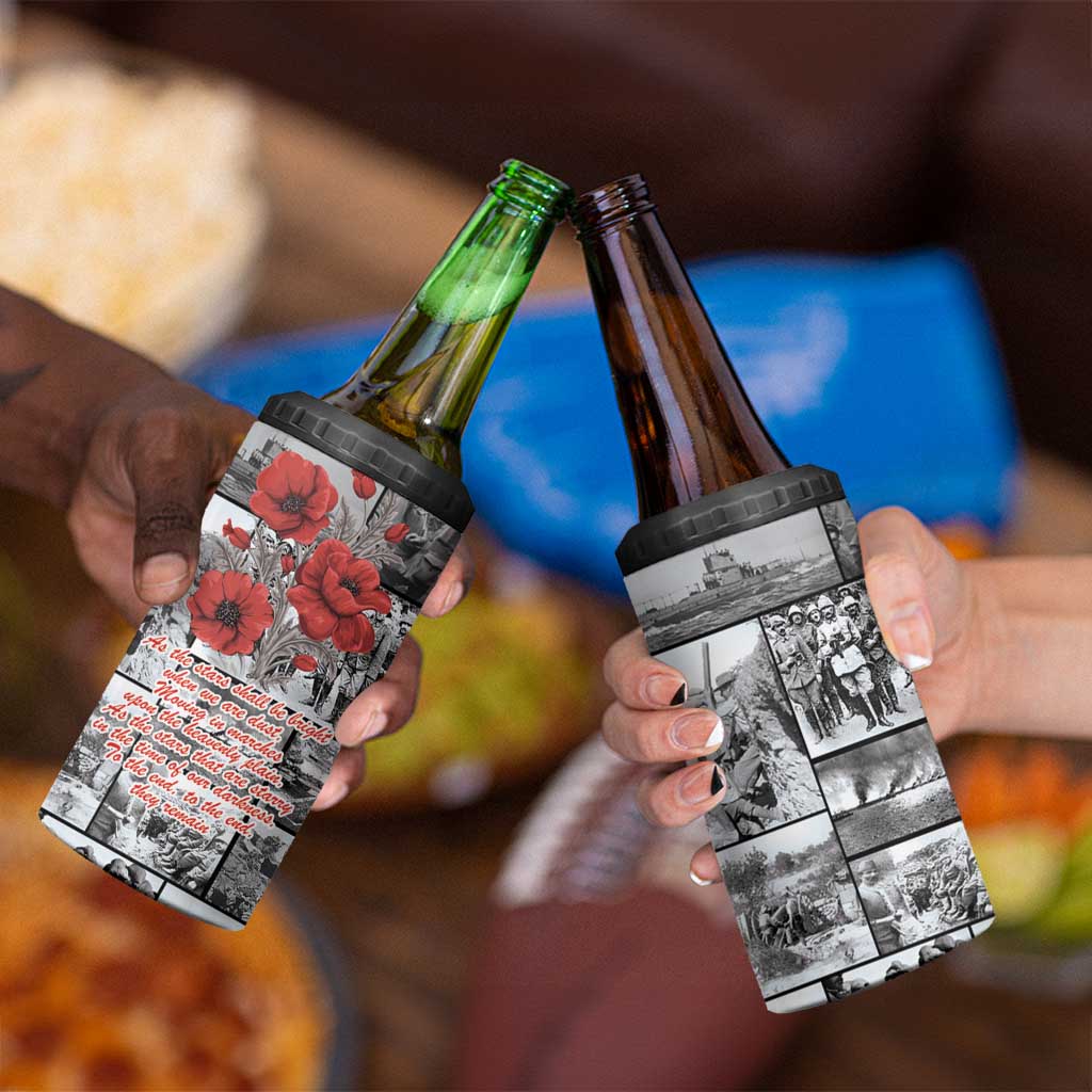 ANZAC Day Gallipoli Campaign 4 in 1 Can Cooler Tumbler To The End They Remain