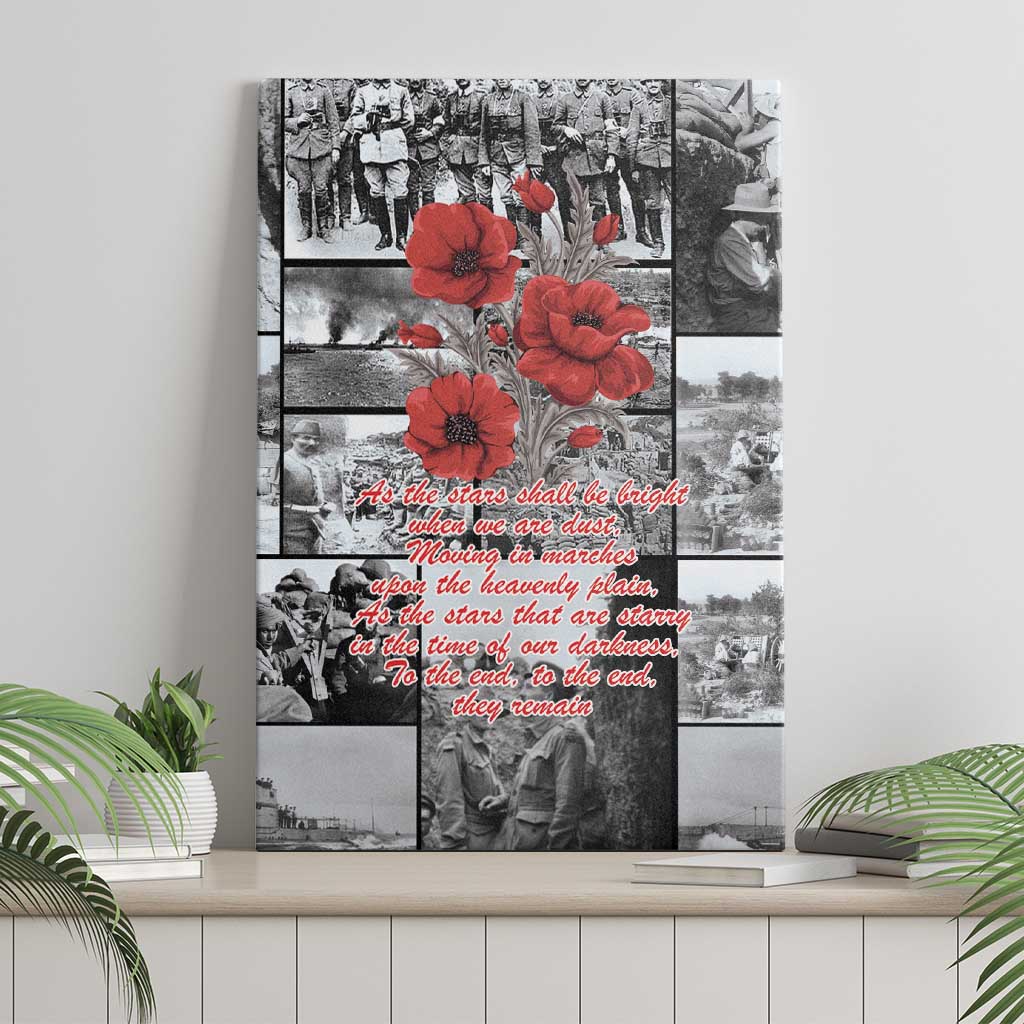 ANZAC Day Gallipoli Campaign Canvas Wall Art To The End They Remain