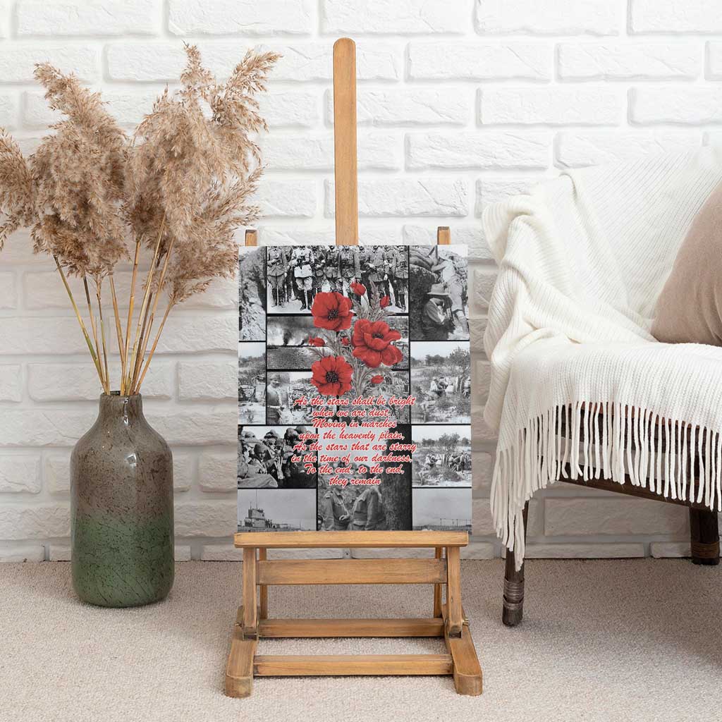 ANZAC Day Gallipoli Campaign Canvas Wall Art To The End They Remain