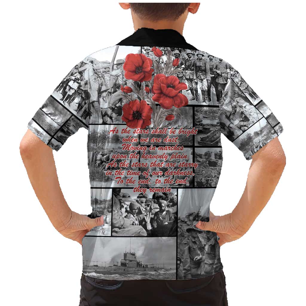 ANZAC Day Gallipoli Campaign Family Matching Mermaid Dress and Hawaiian Shirt To The End They Remain