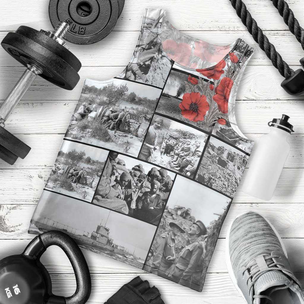 ANZAC Day Gallipoli Campaign Men Tank Top To The End They Remain